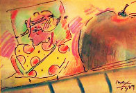 Untitled Mixed Media 1989 Works on Paper (not prints) by Peter Max - 0 Untitled Mixed Media 1989 Works on Paper (not prints) by Peter Max - 0