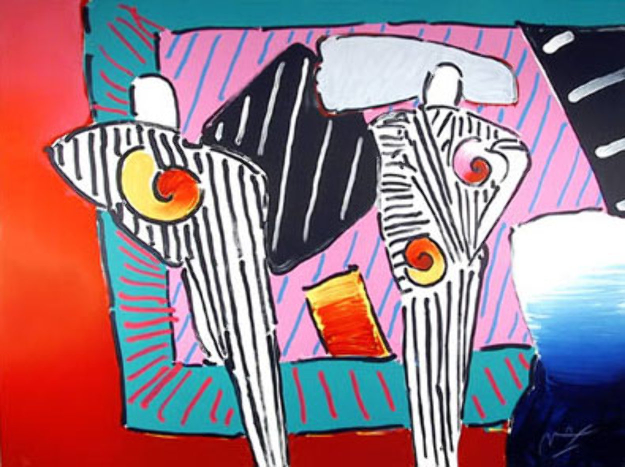 Time Line Dega Man 1990 Limited Edition Print by Peter Max Time Line Dega Man 1990 Limited Edition Print by Peter Max