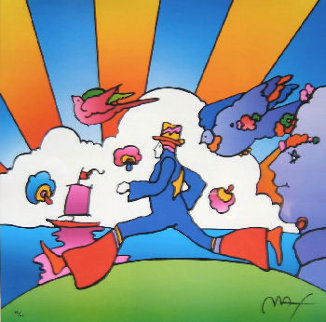 Cosmic Runner Limited Edition Print - Peter Max