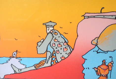 New World Landscape  (early) 1980 Limited Edition Print - Peter Max