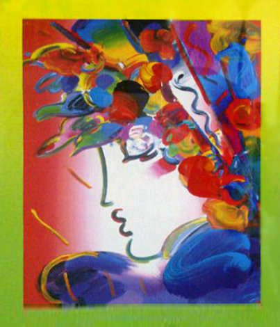 Blushing Beauty on Blends 2006 24x22 Works on Paper (not prints) - Peter Max