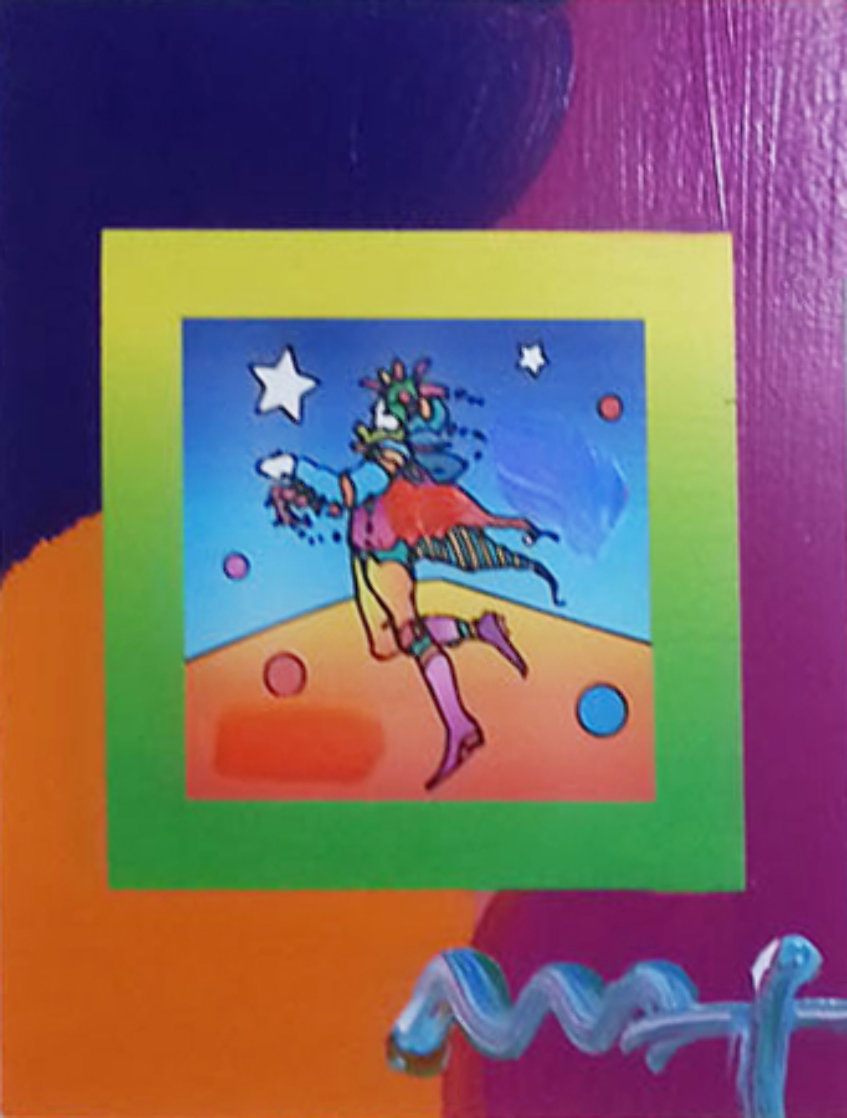 Star Catcher on Blends Unique 2005 25x24 Works on Paper (not prints) by Peter Max