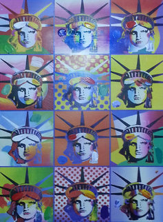 Liberty And Justice For All II Unique Works on Paper (not prints) - Peter Max Liberty And Justice For All II Unique Works on Paper (not prints) - Peter Max