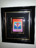 Angel With Sun on Blends 2006 26x24 Works on Paper (not prints) by Peter Max - 2 Angel With Sun on Blends 2006 26x24 Works on Paper (not prints) by Peter Max - 2