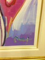 Angel With Heart Unique 36x29 Works on Paper (not prints) by Peter Max - 2 Angel With Heart Unique 36x29 Works on Paper (not prints) by Peter Max - 2