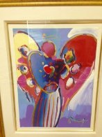 Angel With Heart Unique 36x29 Works on Paper (not prints) by Peter Max - 3 Angel With Heart Unique 36x29 Works on Paper (not prints) by Peter Max - 3