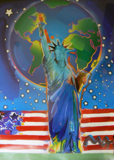 Peace on Earth Unique 39x33 Works on Paper (not prints) - Peter Max