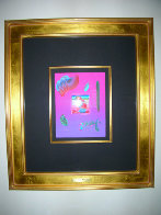 Umbrella Man Unique 2009 30x26 Works on Paper (not prints) by Peter Max - 1 Umbrella Man Unique 2009 30x26 Works on Paper (not prints) by Peter Max - 1