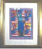 Liberty Series, Suite of 6 Framed Works on Paper Unique Works on Paper (not prints) by Peter Max - 6