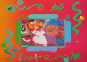Flower Blossom Lady Collage 2000 12x14 Works on Paper (not prints) by Peter Max - 0