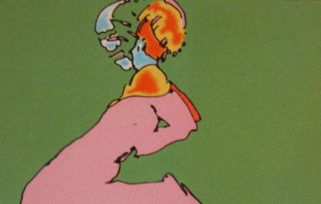 Facing Left 1976 (Vintage) Limited Edition Print - Peter Max Facing Left 1976 (Vintage) Limited Edition Print - Peter Max