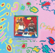 Sugar Ray Collage, Version V Unique 1988 12x14 Works on Paper (not prints) by Peter Max - 0