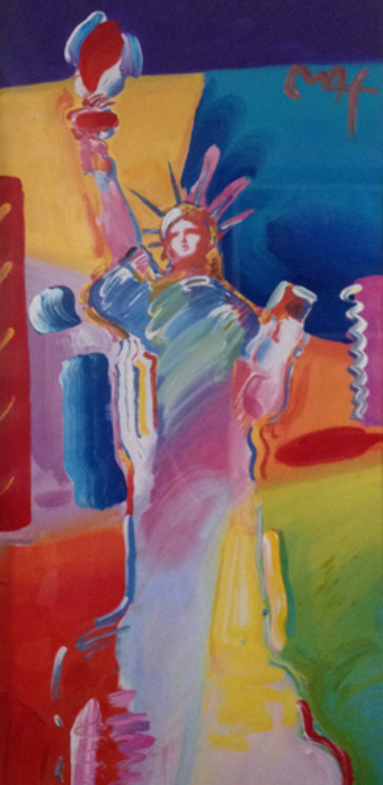 Statue of Liberty Unique 53x34 Works on Paper (not prints) by Peter Max Statue of Liberty Unique 53x34 Works on Paper (not prints) by Peter Max