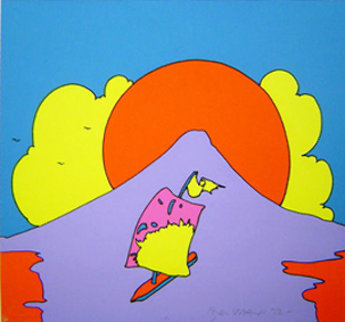 Floating in Peace 1972 Limited Edition Print - Peter Max Floating in Peace 1972 Limited Edition Print - Peter Max