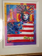 God Bless America II Unique 24x18 Works on Paper (not prints) by Peter Max - 4