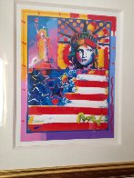 God Bless America II Unique 24x18 Works on Paper (not prints) by Peter Max - 5