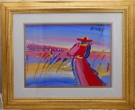 Walking in Reeds 1999 30x36 Works on Paper (not prints) by Peter Max - 1 Walking in Reeds 1999 30x36 Works on Paper (not prints) by Peter Max - 1