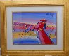 Walking in Reeds 1999 30x36 Works on Paper (not prints) by Peter Max - 1