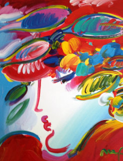Blushing Beauty 2010 40x30 Super Huge Works on Paper (not prints) - Peter Max Blushing Beauty 2010 40x30 Super Huge Works on Paper (not prints) - Peter Max
