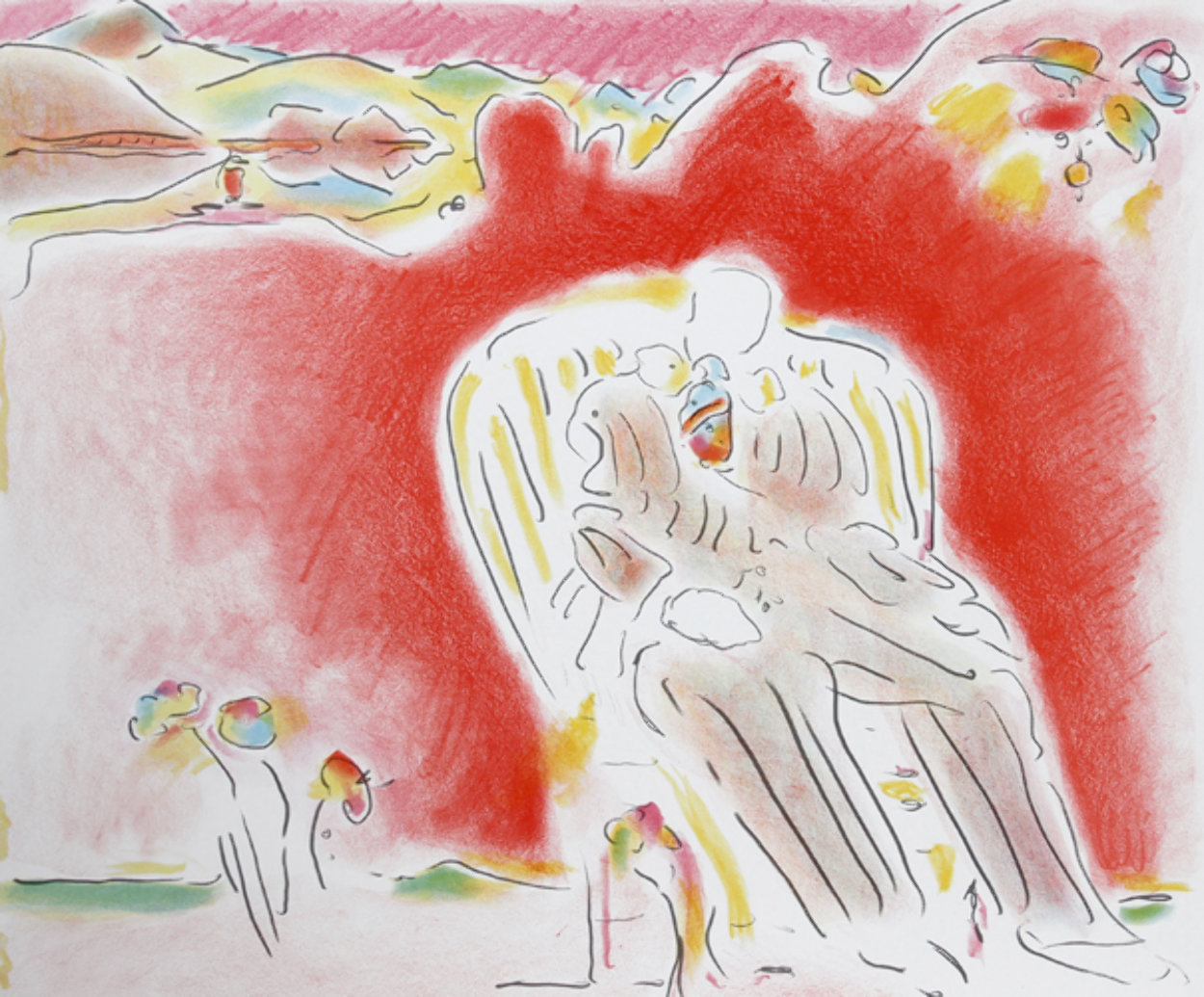 Garden 1983 Limited Edition Print by Peter Max Garden 1983 Limited Edition Print by Peter Max