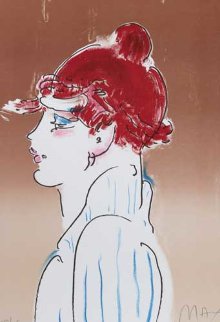 Girl From Ibiza 1981 Limited Edition Print - Peter Max Girl From Ibiza 1981 Limited Edition Print - Peter Max