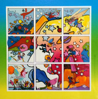 Profile on Blends - Deluxe Ver.1 #4 Unique 19x15 Works on Paper (not prints) by Peter Max - 0 Profile on Blends - Deluxe Ver.1 #4 Unique 19x15 Works on Paper (not prints) by Peter Max - 0