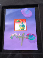 Umbrella Man 23x27 Works on Paper (not prints) by Peter Max - 1 Umbrella Man 23x27 Works on Paper (not prints) by Peter Max - 1
