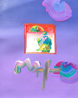Umbrella Man 23x27 Works on Paper (not prints) by Peter Max - 0 Umbrella Man 23x27 Works on Paper (not prints) by Peter Max - 0