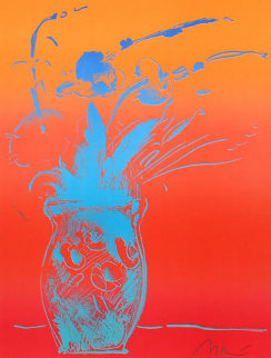 Blue Vase 1981 Limited Edition Print - Peter Max Blue Vase 1981 Limited Edition Print - Peter Max