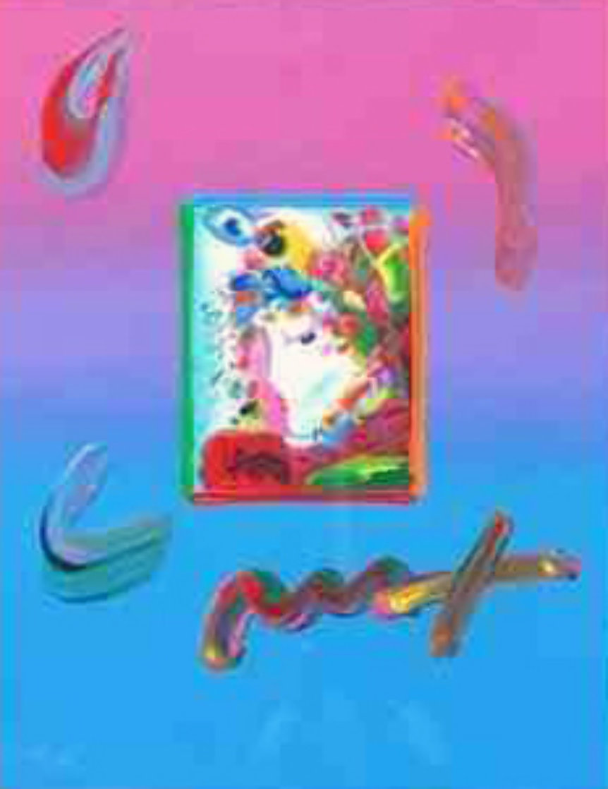 Blushing Beauty Unique 10x8 Works on Paper (not prints) by Peter Max Blushing Beauty Unique 10x8 Works on Paper (not prints) by Peter Max