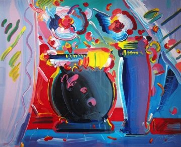 Flower Blossom III 1991 Limited Edition Print - Peter Max Flower Blossom III 1991 Limited Edition Print - Peter Max