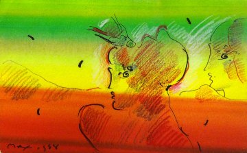 Untitled Painting 1988 Works on Paper (not prints) - Peter Max Untitled Painting 1988 Works on Paper (not prints) - Peter Max