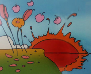 Sunrise Flowers 1972 Limited Edition Print - Peter Max Sunrise Flowers 1972 Limited Edition Print - Peter Max