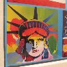 Patriotic Series: 4 Liberties, 4 Flags, And 2 Hearts 2006 Unique Limited Edition Print by Peter Max - 2
