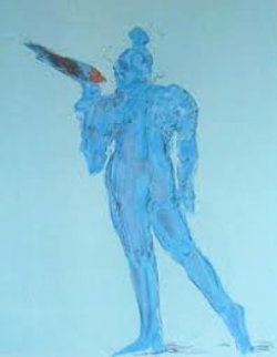 Circus Performer With Bird 1976 Limited Edition Print - Peter Max Circus Performer With Bird 1976 Limited Edition Print - Peter Max