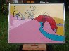 Sunshine Peace Pink 1971 (Vintage) Limited Edition Print by Peter Max - 2