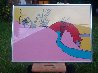 Sunshine Peace Pink 1971 (Vintage) Limited Edition Print by Peter Max - 1