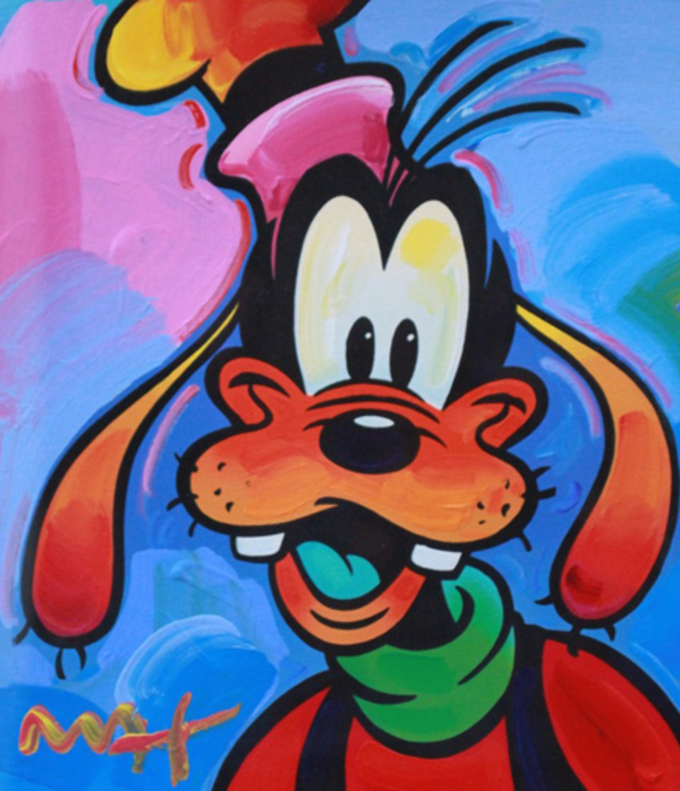 Goofy 2003 Unique 37x35 Works on Paper (not prints) by Peter Max Goofy 2003 Unique 37x35 Works on Paper (not prints) by Peter Max