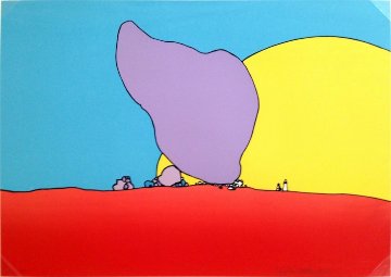 Rocks and Sand 1971 Limited Edition Print - Peter Max Rocks and Sand 1971 Limited Edition Print - Peter Max