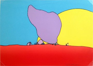 Rocks and Sand 1971 (Vintage) Limited Edition Print - Peter Max