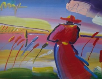 Walking in Reeds Unique 1999 30x35 Works on Paper (not prints) - Peter Max Walking in Reeds Unique 1999 30x35 Works on Paper (not prints) - Peter Max