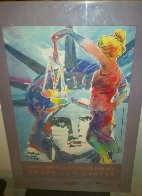 With Liberty And Justice For All Touro Law Center 1995 Limited Edition Print by Peter Max - 1 With Liberty And Justice For All Touro Law Center 1995 Limited Edition Print by Peter Max - 1