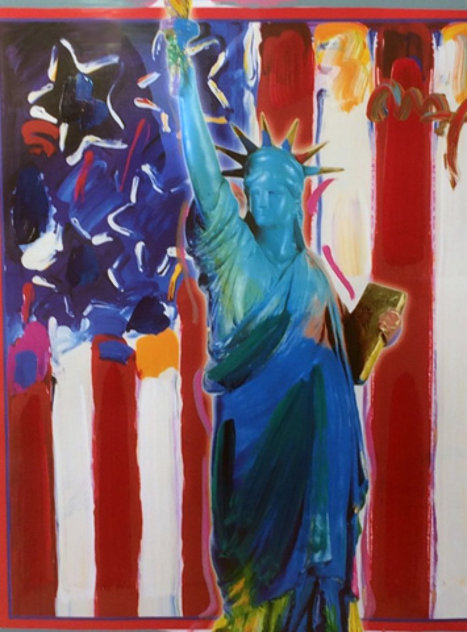 United We Stand II Unique 2005 24x18 Works on Paper (not prints) by Peter Max