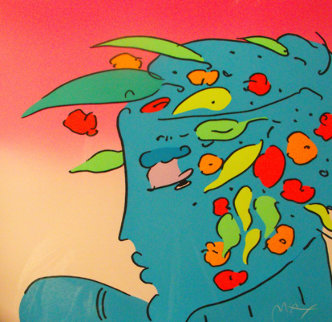 Blue Lady Planet 1989 Limited Edition Print - Peter Max Blue Lady Planet 1989 Limited Edition Print - Peter Max