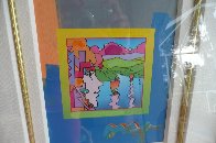 Blushing Beauty on Blends 2006 Unique 24x22 Works on Paper (not prints) by Peter Max - 2 Blushing Beauty on Blends 2006 Unique 24x22 Works on Paper (not prints) by Peter Max - 2
