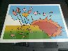 Sunrise Flowers  1972 (Vintage) Limited Edition Print by Peter Max - 3