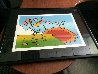 Sunrise Flowers  1972 (Vintage) Limited Edition Print by Peter Max - 2