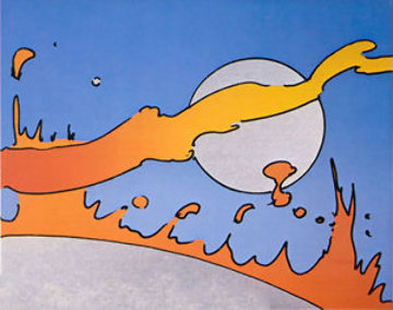 Close to the Sun (Vintage) 1977 Limited Edition Print - Peter Max Close to the Sun (Vintage) 1977 Limited Edition Print - Peter Max