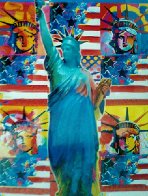 God Bless America, Ver. 1 2010 32x28 Works on Paper (not prints) by Peter Max - 0