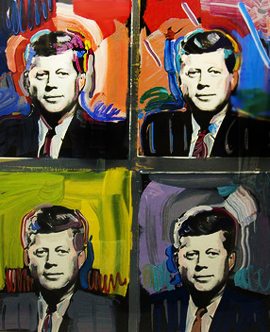 JFK - John F Kennedy 1989 Limited Edition Print by Peter Max JFK - John F Kennedy 1989 Limited Edition Print by Peter Max